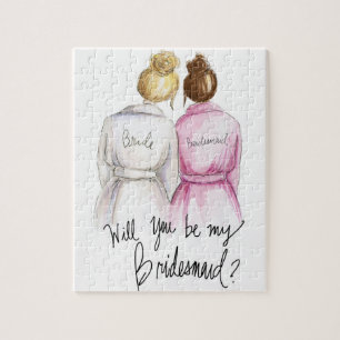Bridesmaid? Puzzle Bl Bun Bride Auburn Bun Bm