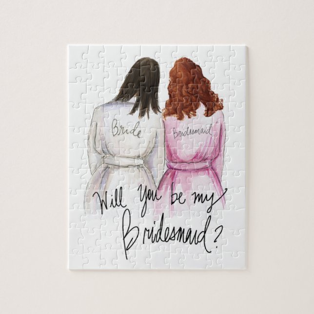 Bridesmaid? Puzzle Dk Br Bride A Curls Maid (Vertical)