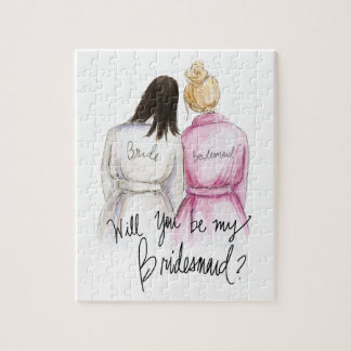 Bridesmaid? Puzzle Dk Br Bride Bl Bun Maid