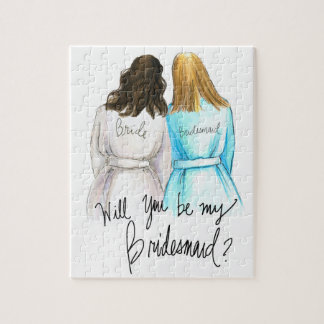 Bridesmaid? Puzzle Dk Br Waves Bride Dk Bl Maid