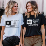 Bridesmaid Rating Bachelorette Party T-Shirt<br><div class="desc">Celebrate the fun with this Bridesmaid Rating t-shirt, featuring a playful movie-style rating for your bridesmaids! Perfect for the bridal party, this shirt adds a unique and humourous touch to the bachelorette festivities with the bride to be. Personalise it for each bridesmaid to make everyone feel special and bring extra...</div>