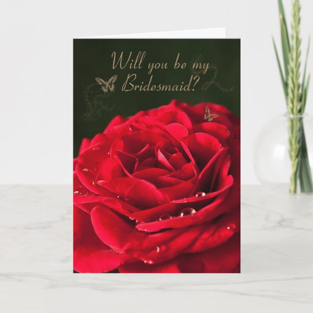Bridesmaid request/invitation invitation (Front)