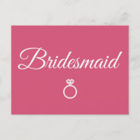 Bridesmaid ring