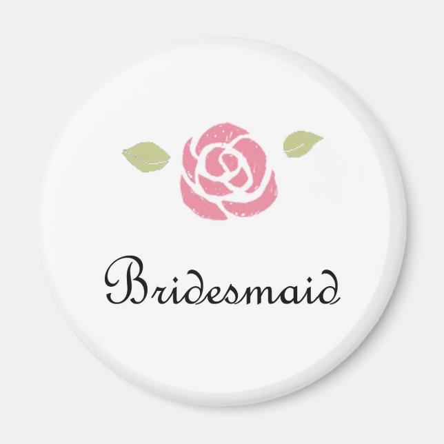 Bridesmaid Rose Magnet (Front)