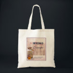Bridesmaid Rustic Milk Can Country Wedding Tote Bag<br><div class="desc">Personalised bridesmaid tote bag with a rustic country theme. An old rusting milk can with a pretty orange flower by its side.  Wheat and faded red poppies in the background set against a faint wood panel. Also personalise with the wedding couple's names and wedding date.</div>
