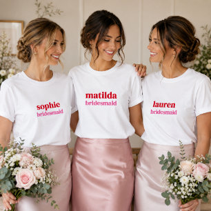 Bridesmaid T-Shirts   Bridal Party Bachelorette