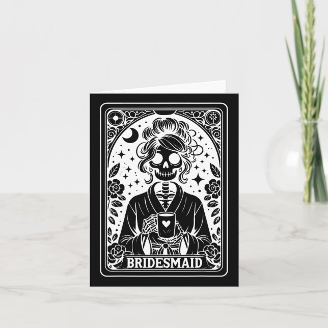 Bridesmaid Tarot Card Bride Coven Gothic Bachelore (Front)