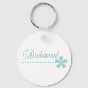 Bridesmaid Teal Elegance Key Ring