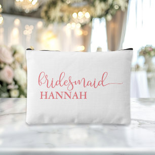 Bridesmaid - Team Bride! Gift Name Accessory Pouch