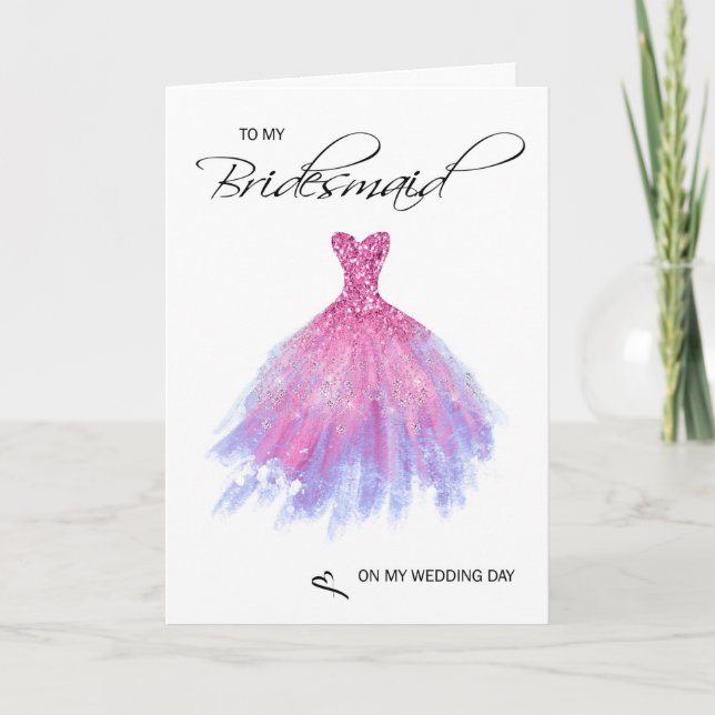 Bridesmaid Thank You Card (Front)