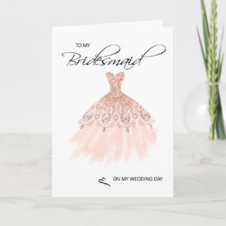 Bridesmaid Thank You Card
