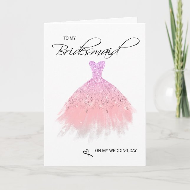 Bridesmaid Thank You Card (Front)