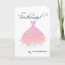 Bridesmaid Thank You Card