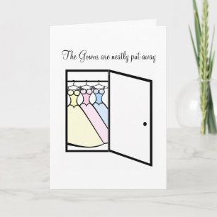 Bridesmaid Thank You - Closet of Gowns Card