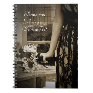 Bridesmaid Thank You Gift Notebook