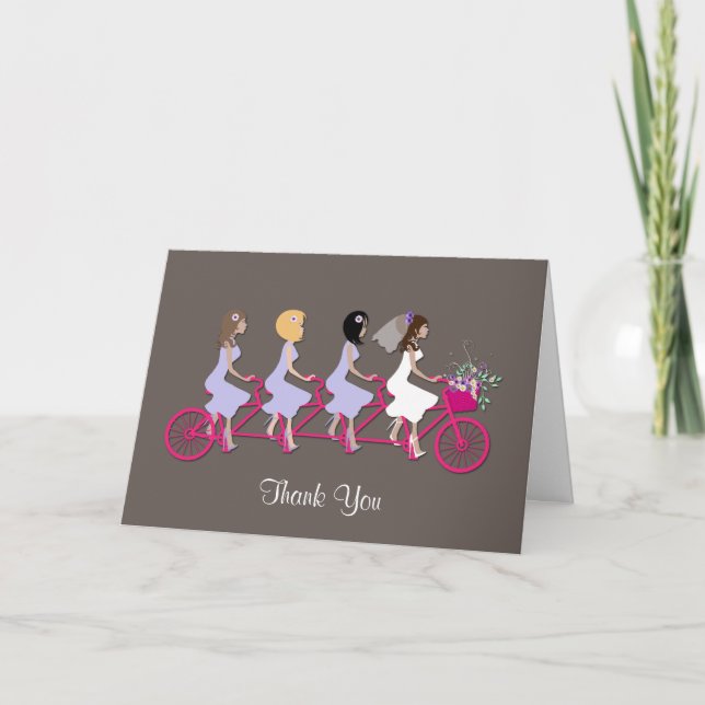 Bridesmaid Thank You Greeting Card (Front)