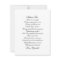 Bridesmaid Thank You Script Poem Card