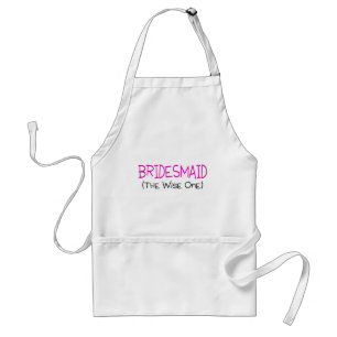 Bridesmaid The Wise One Standard Apron