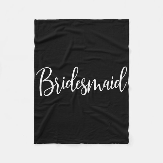 Bridesmaid Wedding Bachelorette Bridal Shower  Fleece Blanket (Front)