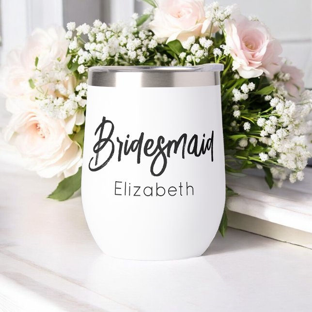 Bridesmaid Wedding Black White (Creator Uploaded)