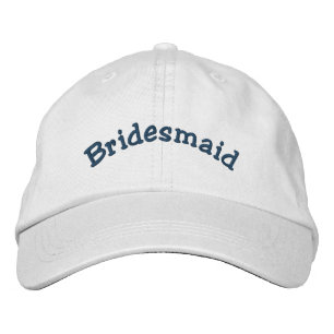 Bridesmaid Wedding  Embroidered Hat