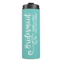 Bridesmaid Wedding Favour Name or Monogram Script