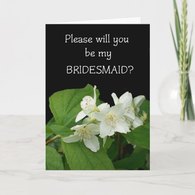 Bridesmaid Wedding Invitation Card (Front)