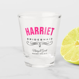 BRIDESMAID WEDDING PARTY SHOT GLASS