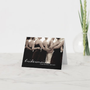 Bridesmaid Wedding Thank You Card