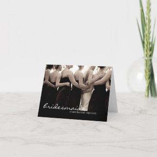 Bridesmaid Wedding Thank You Card