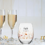 Bridesmaid wildflowers beige pink<br><div class="desc">Decorated with wildflowers in beige,  cream and pink.  Personalise and add your bridesmaid's name.   Black handwritten style script.</div>