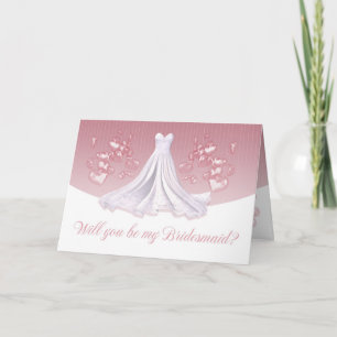Bridesmaid - Will You Be My Bridesmaid Greeting Ca Invitation
