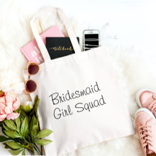Bridesmaids Girl Squad Large Tote Bag