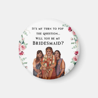 Bridesmaids Indian Wedding Magnet