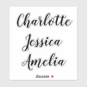 Bridesmaids Names Personalised Vinyl Decal Sticker
