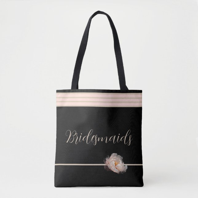 Bridesmaids Peony tote Bag (Front)