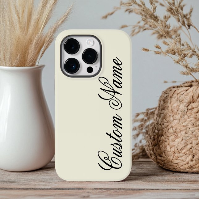 Bridesmaids Phone Case Gift, Custom Gift for Women (custom light yellow phone case for women, minimalist phone case for student or teacher or girl,)