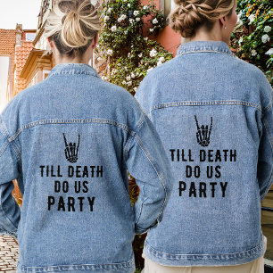 Bridesmaids Till Death Do Us Party Bridal Shower Denim Jacket