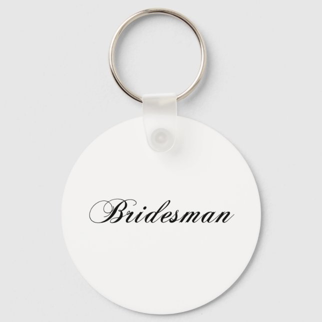 Bridesman Key Ring (Front)