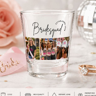 Bridesquad Personalized Bachelorette Party Favor Shot Glass