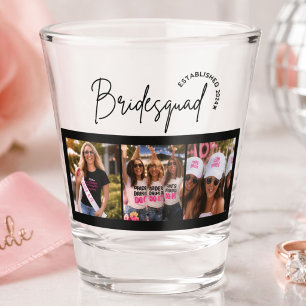 Bridesquad Personalized Bachelorette Party Favor Shot Glass