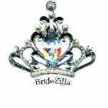 BrideZilla Tiara Sculpture Standing Photo Sculpture<br><div class="desc">BrideZilla Tiara Sculpture... Great fun for wedding shower decor and cake tops!!!... Sure to get laughs and the scultptures also make a memorable fun gift! *Many other BrideZilla products!</div>