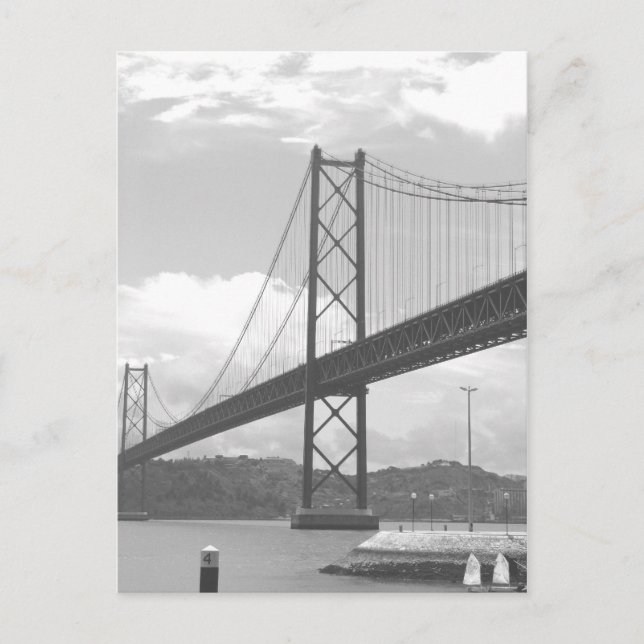 Bridge across Tejo River Postcard (Front)