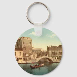 Bridge and Canal, Venice Key Ring