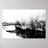 Bridge and Stream Winter Scene wapcnm
