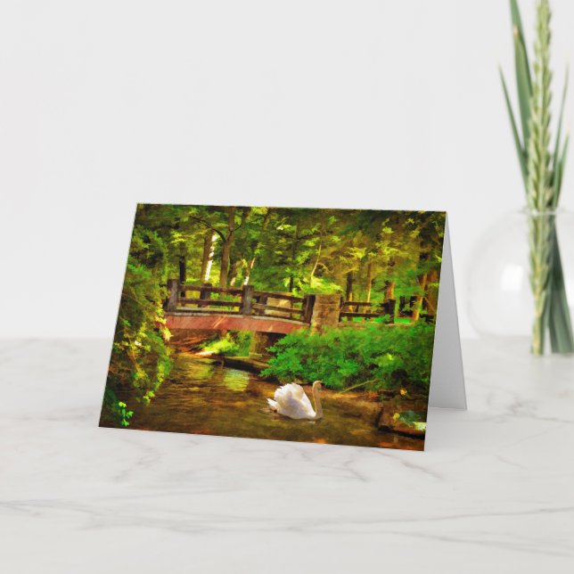 Bridge and Swan - Card (Front)