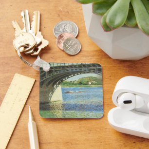 Bridge at Argenteuil by Gustave Caillebotte Key Ring