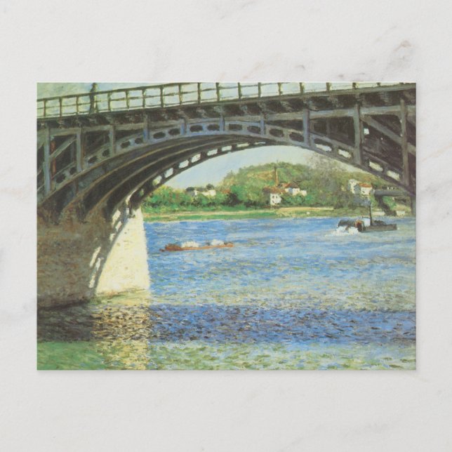 Bridge at Argenteuil by Gustave Caillebotte Postcard (Front)