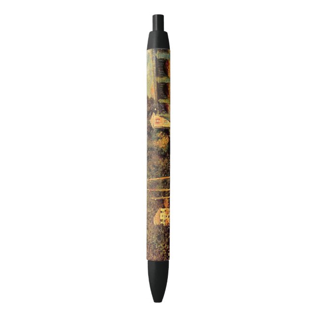 Bridge at Argenteuil Claude Monet     Black Ink Pen (Front Vertical)