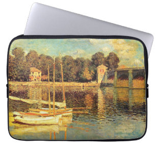 Bridge at Argenteuil Claude Monet    Laptop Sleeve